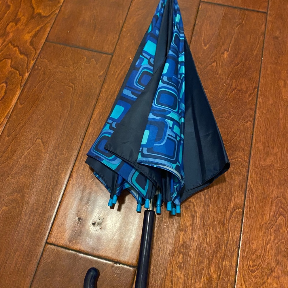 Kids Blue Patterned Umbrella